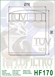 image 2 for FILTR OLEJU HIFLO HF170C HARLEY-DAVIDSON