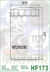 image 2 for FILTR OLEJU HIFLO HF173C HARLEY-DAVIDSON EVO