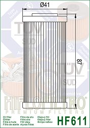 image 2 for FILTR OLEJU HIFLO HF611 SHERCO/ HUSQVARNA/ BMW G450X