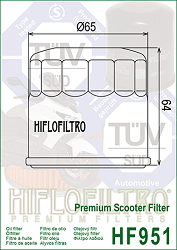 image 2 for FILTR OLEJU HIFLO HF951 HONDA FSC 400/600 SILVER WING, SH 300