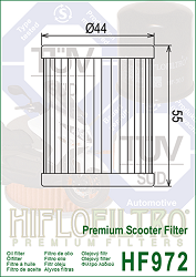image 2 for FILTR OLEJU HIFLO HF972 SUZUKI AN 250/400, YAMAHA YP 400