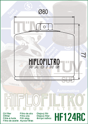 image 2 for FILTR OLEJU HIFLO HF124RC KAWASAKI ZX 1000 H2/H2R NINJA (15-17)