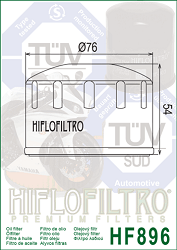 image 2 for FILTR OLEJU HIFLO HF896 URAL 750